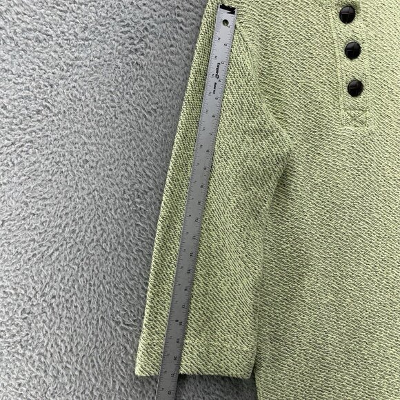 Soft Surroundings Textured Slouchy Nubby Sweater Tunic Style #25928 Green Size L - Picture 7 of 9